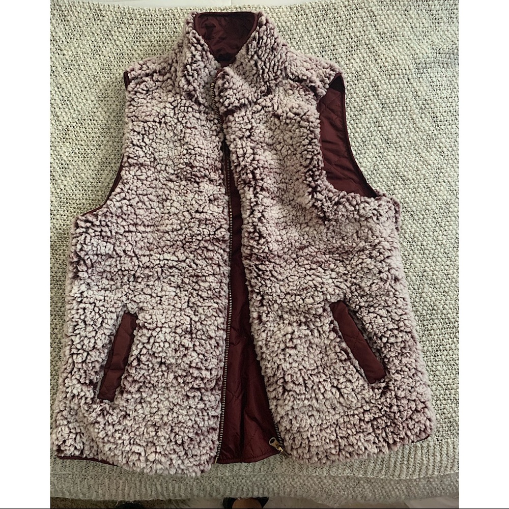 Sherpa lined vest